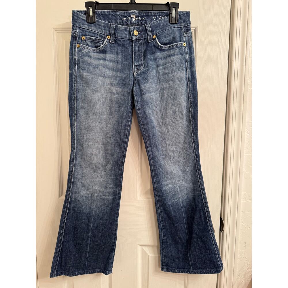 7 for All Mankind Crop Flare Jeans A-pocket Size 26
